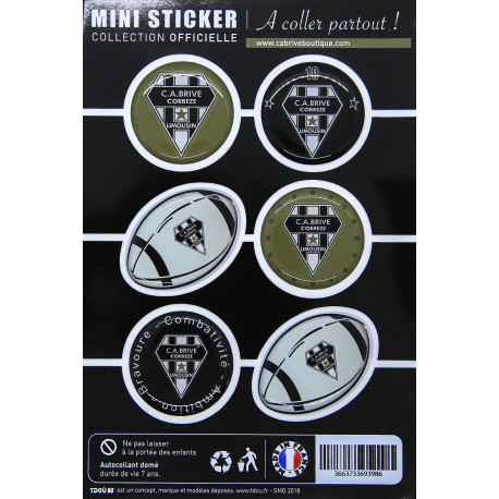 MINI STICKERS DOMING x 6