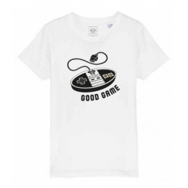 T-SHIRT ENFANT BLANC "GOOD GAME"