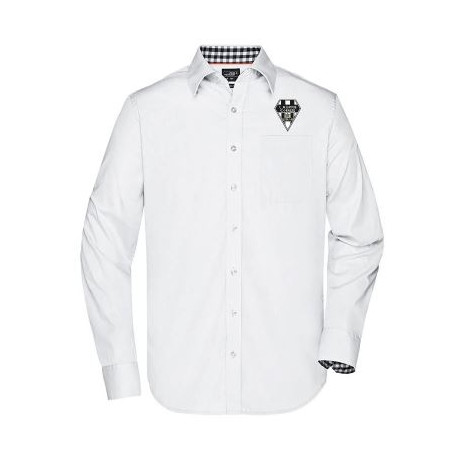 CHEMISE BLANCHE & VICHY HOMME