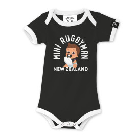 BODY BB NOIR "Mini-Rugbyman NZ"