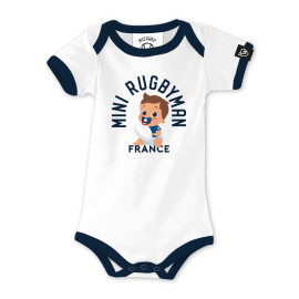 BODY BB BLANC "Mini-Rugbyman FR"