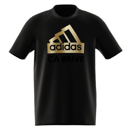 T-SHIRT MC ADULTE ADIDAS (LOGO DORÉ) II3468 