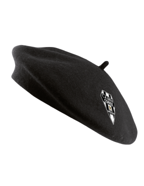 BÉRET NOIR BLASON
