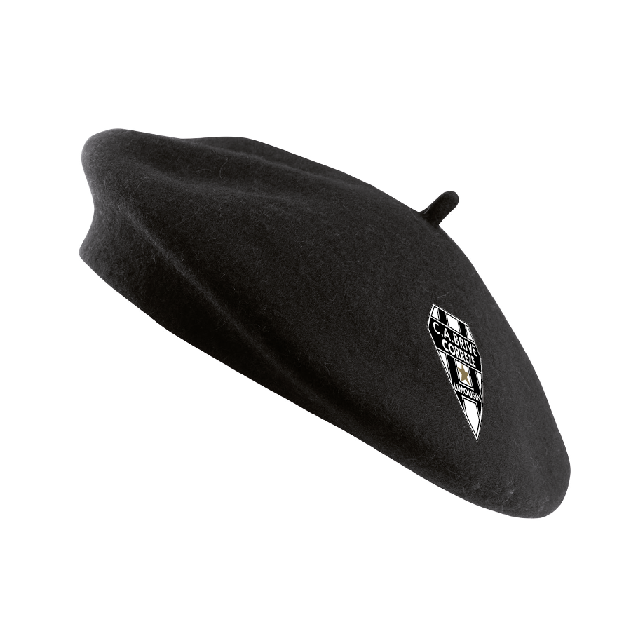BÉRET NOIR BLASON
