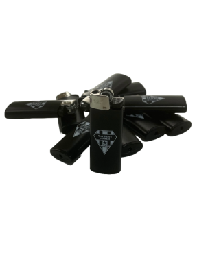 BRIQUET NOIR - LOGO BLANC