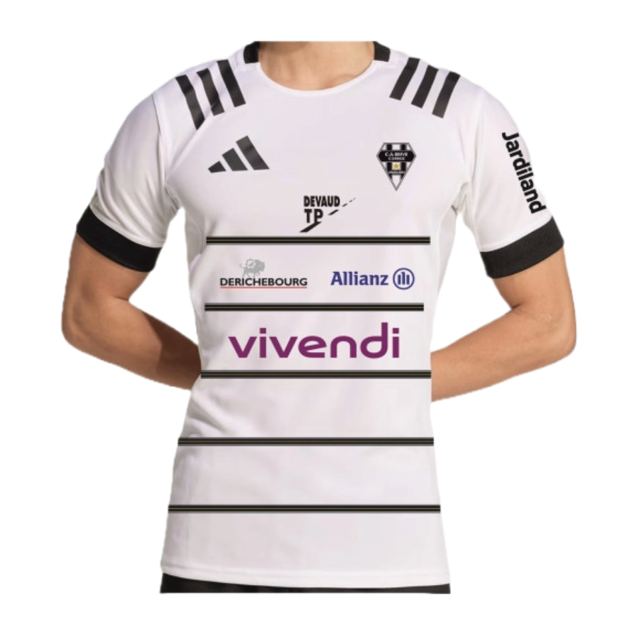 MAILLOT BLANC 24-25 AVEC SPONSORS