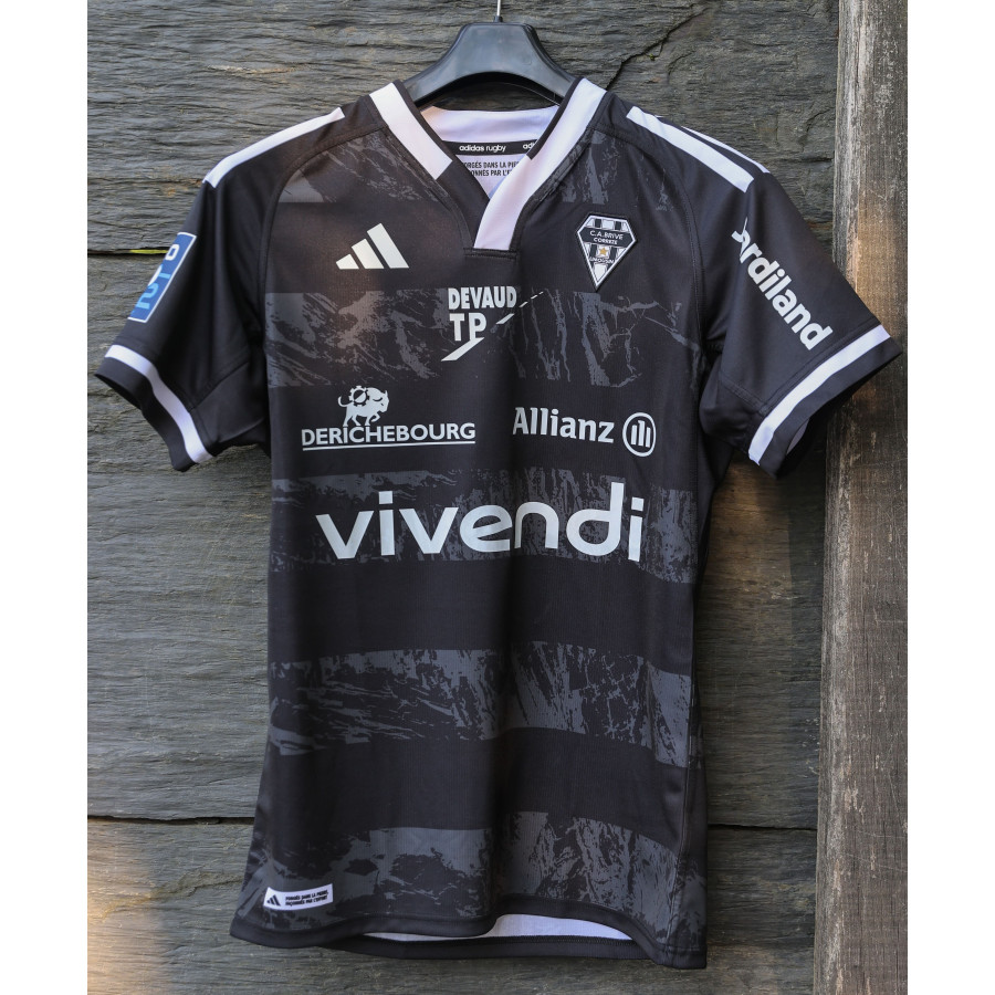 MAILLOT NOIR 25-26 ADULTE AVEC SPONSORS