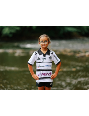 MAILLOT BLANC 25-26 ENFANT AVEC SPONSORS
