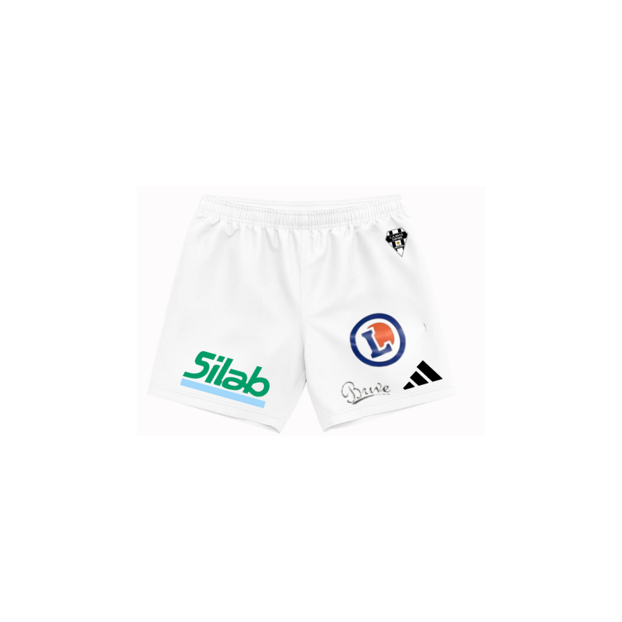 SHORT BLANC 25-26 ADULTE - AVEC SPONSORS