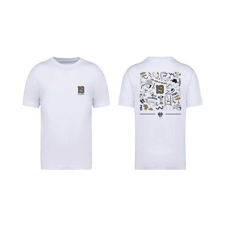 T-SHIRT COTON BIO HOMME BLANC