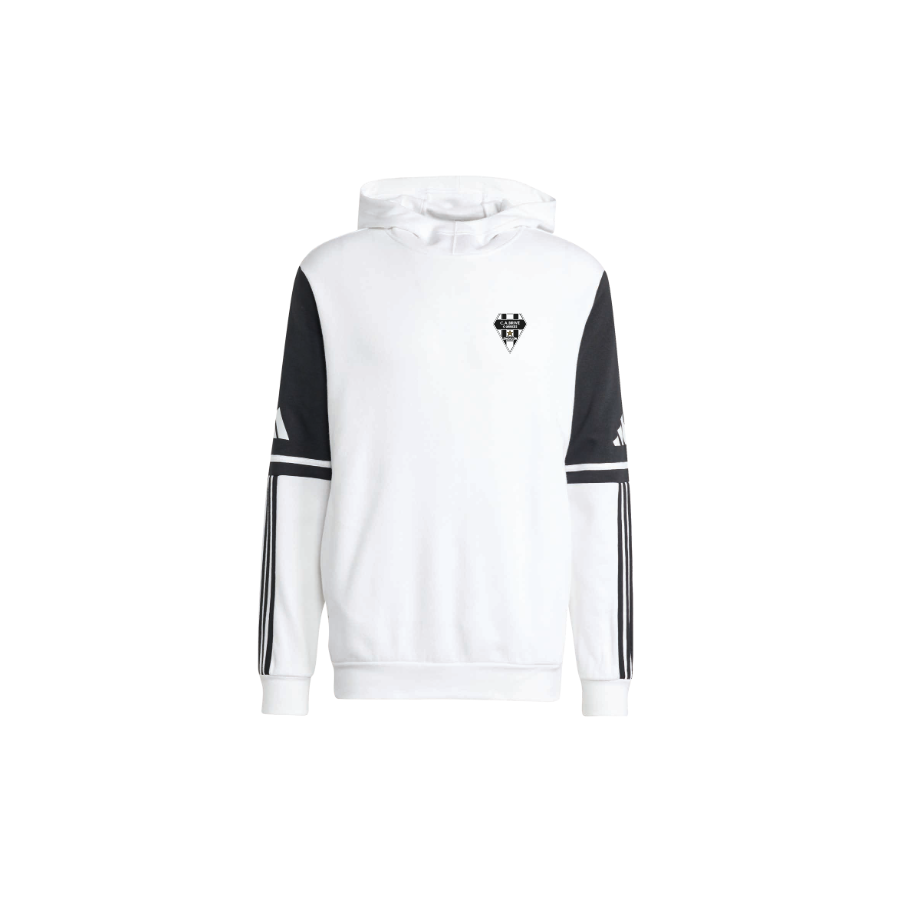 HOODY MOLLETON ADULTE BLANC