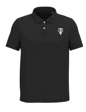 POLO MC ADULTE COTON BIO NOIR