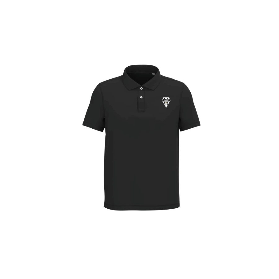 POLO MC ADULTE COTON BIO NOIR