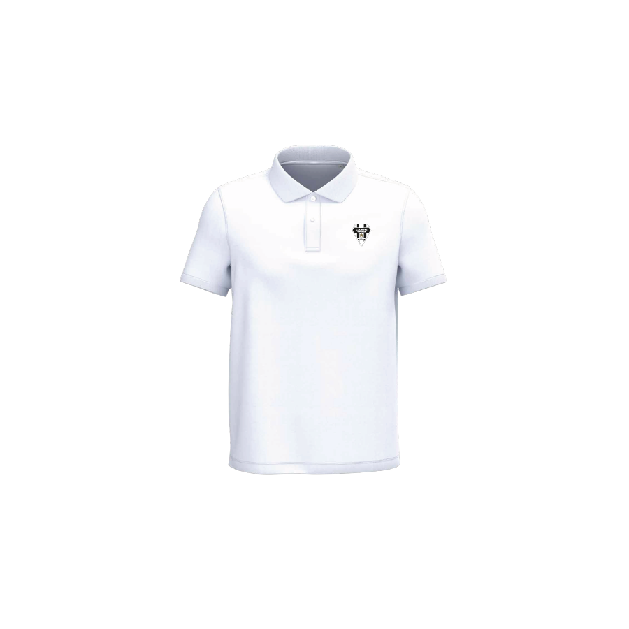 POLO MC ADULTE COTON BIO BLANC